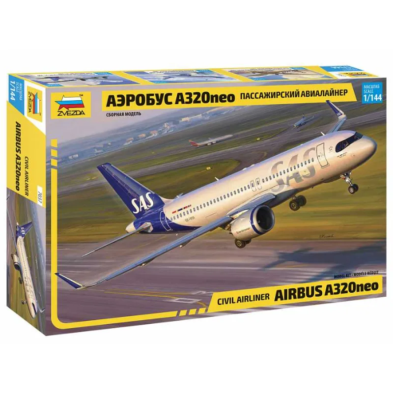 Zvezda Model Kit lietadlo 7037 - Airbus A320 NEO (1:144)