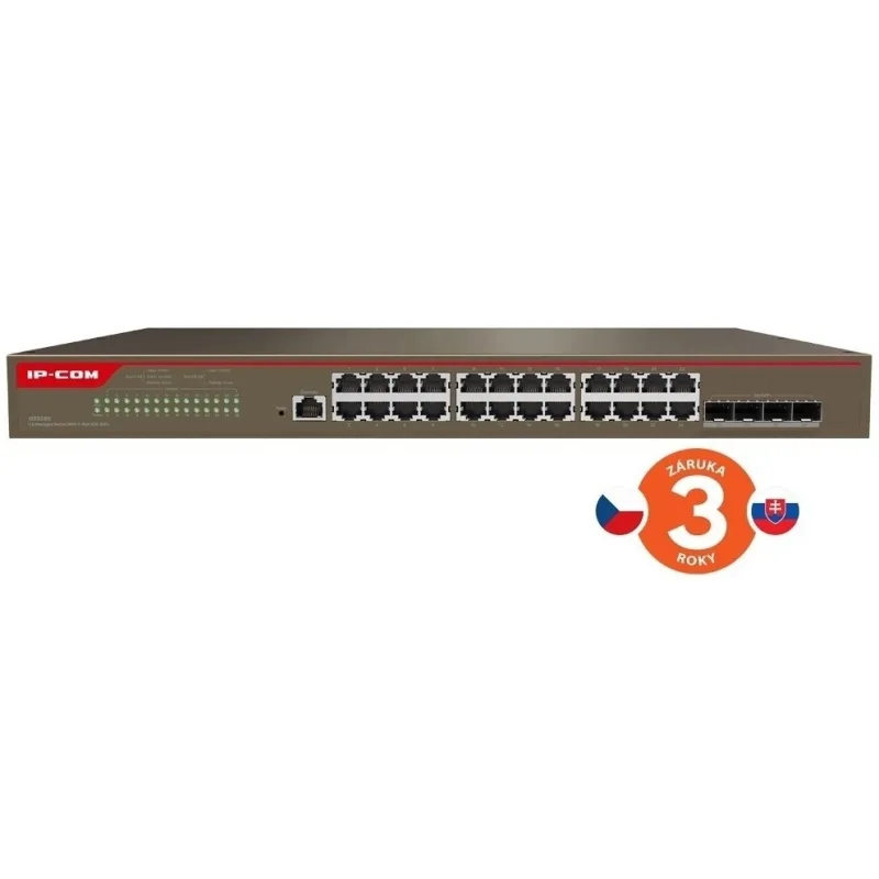 Tenda IP-COM G5328X Cloud L3 Managed 10G Switch, 24x 1GB RJ45, 4x 10G SFP+, Rackmonut 75110101