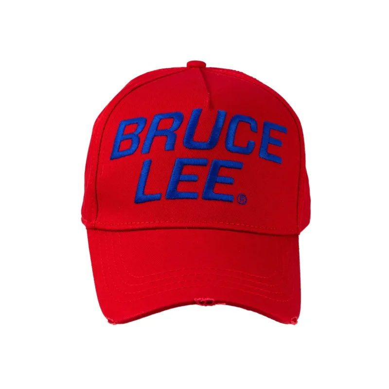 Dsquared2 Bruce Lee Embroidered Baseball Cap Red - OS