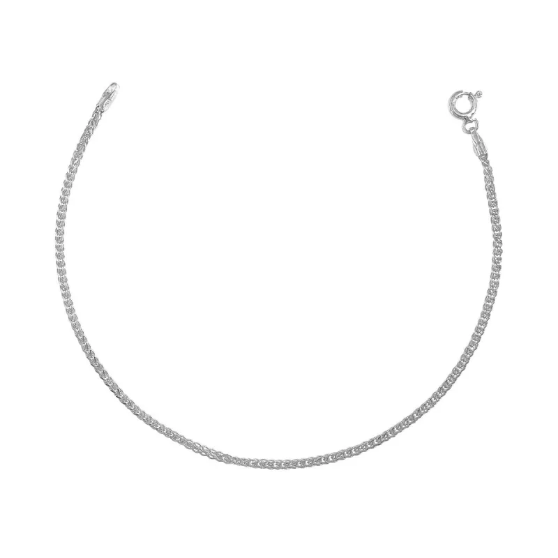 Strieborný detský náramok SPIGA SQUARE 1 dĺžka náramku 15+2cm