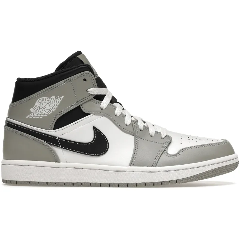 Air Jordan 1 Mid Light Smoke Grey Anthracite Black - 42.5