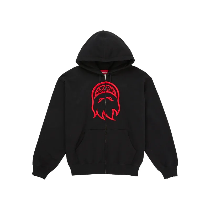 Supreme Spitfire Zip-Up Hooded Sweatshirt Black - XXL