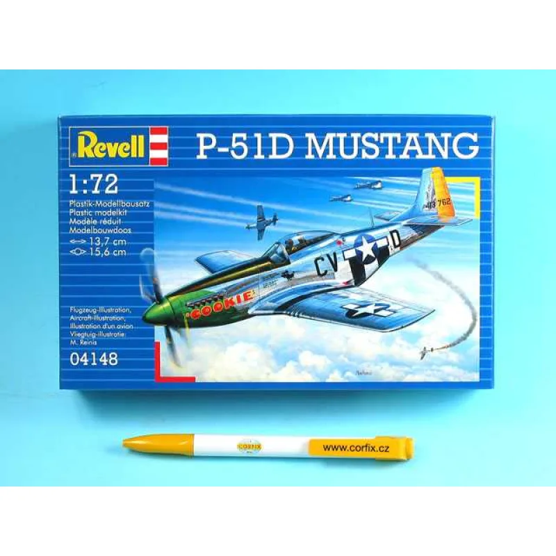 Revell Plastic ModelKit lietadlo 04148 - P-51D MUSTANG (1:72)