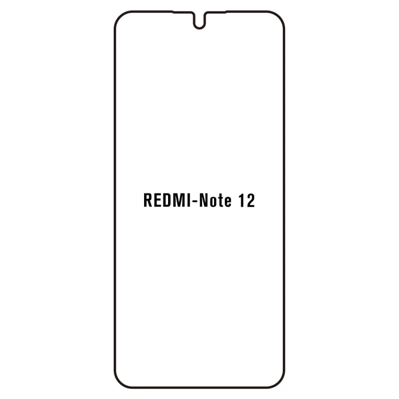 Sunshine Xiaomi Redmi Note 12 4G Predná Hydrogél ochranná fólia Strih: Predná 1, Typ fólie: Anti-Spy (Privacy)