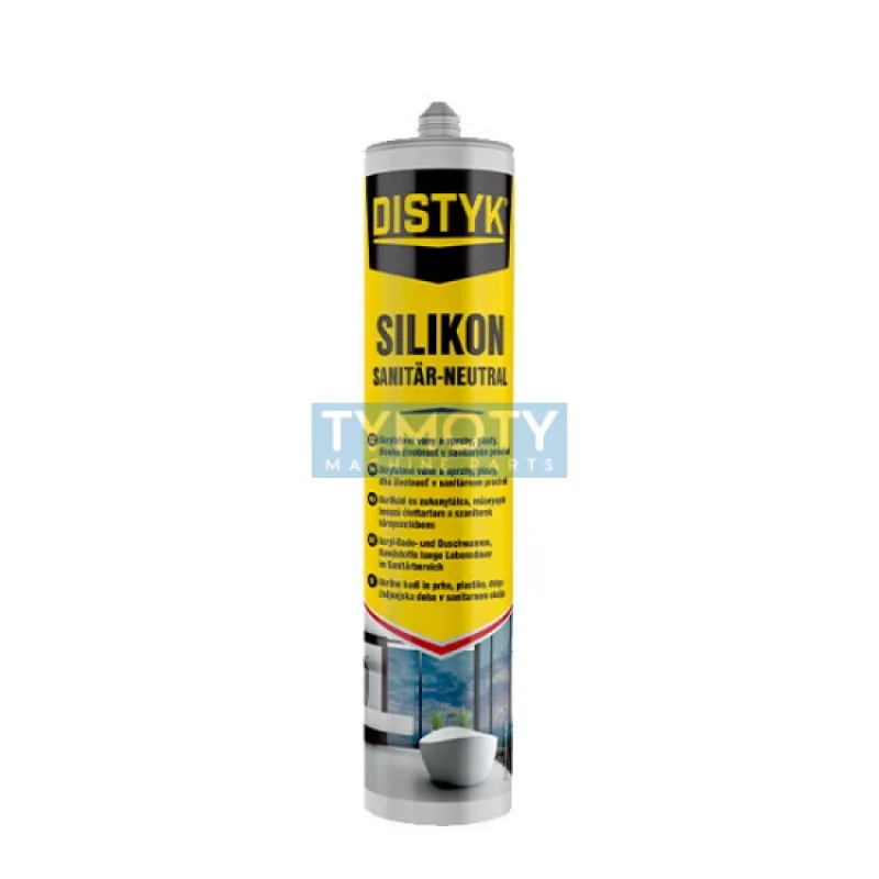 Distyk Sanitárny neutrálny silikón - 280 ml biela, kartuša