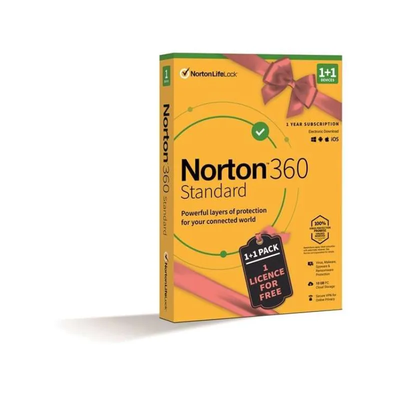 PROMO NORTON 360 STANDARD 10GB CZ 1uživ. 1 zařízení 1rok 1+1 ZDARMA_CZ box (21414993)