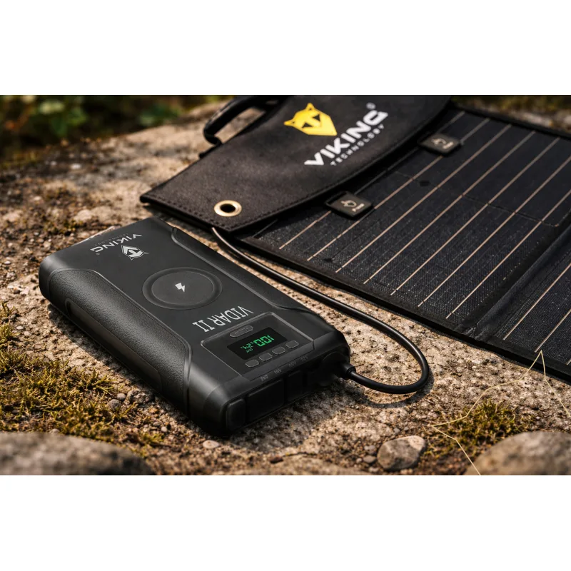 Set powerbanka Viking VIDAR II a solární panel Viking L60 PD VIDARIIL60PD