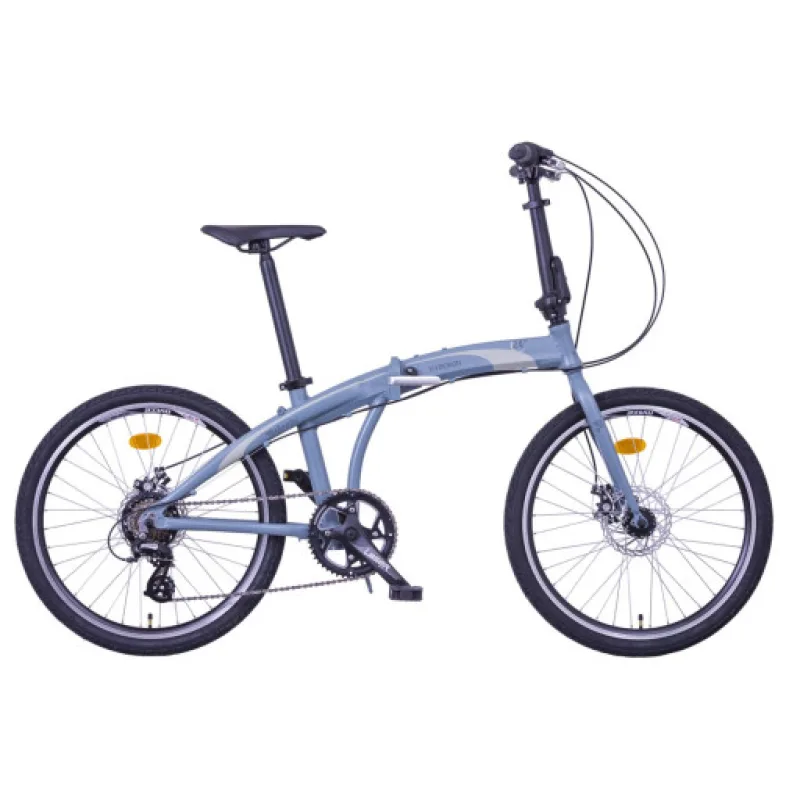 LIBERTY Skládací kolo HYPERION 7spd 24" 2026 šedé, Brzdy Hydraulické brzdy