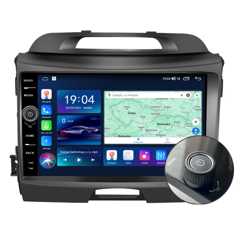 Everest 2DIN autorádio EVE73 Android, Kia Sportage 3 B331/A7172