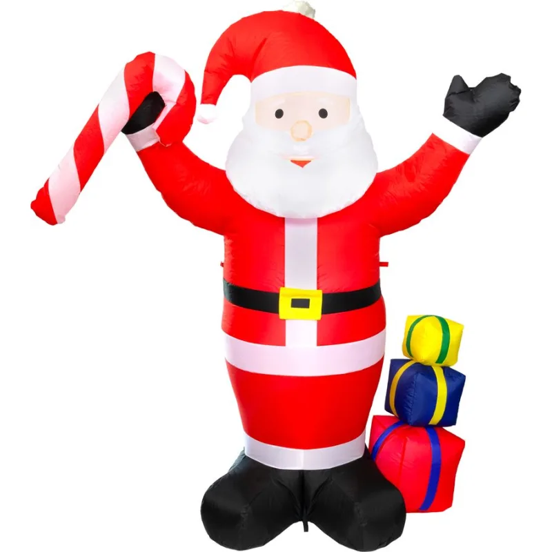 Dekorácia MagicHome Vianoce, Santa, 9xLED, IP44, 70x148x185 cm