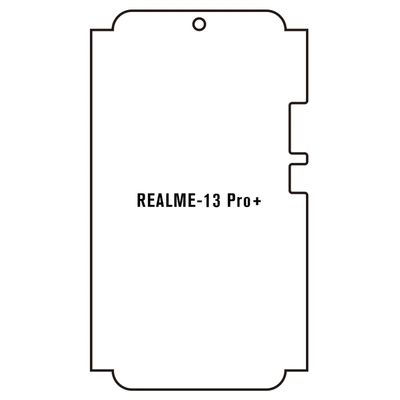 Sunshine Realme 13 Pro+ 5G Predná Hydrogél ochranná fólia Strih: Predná časť a rám, Typ fólie: Anti-Spy (Privacy)