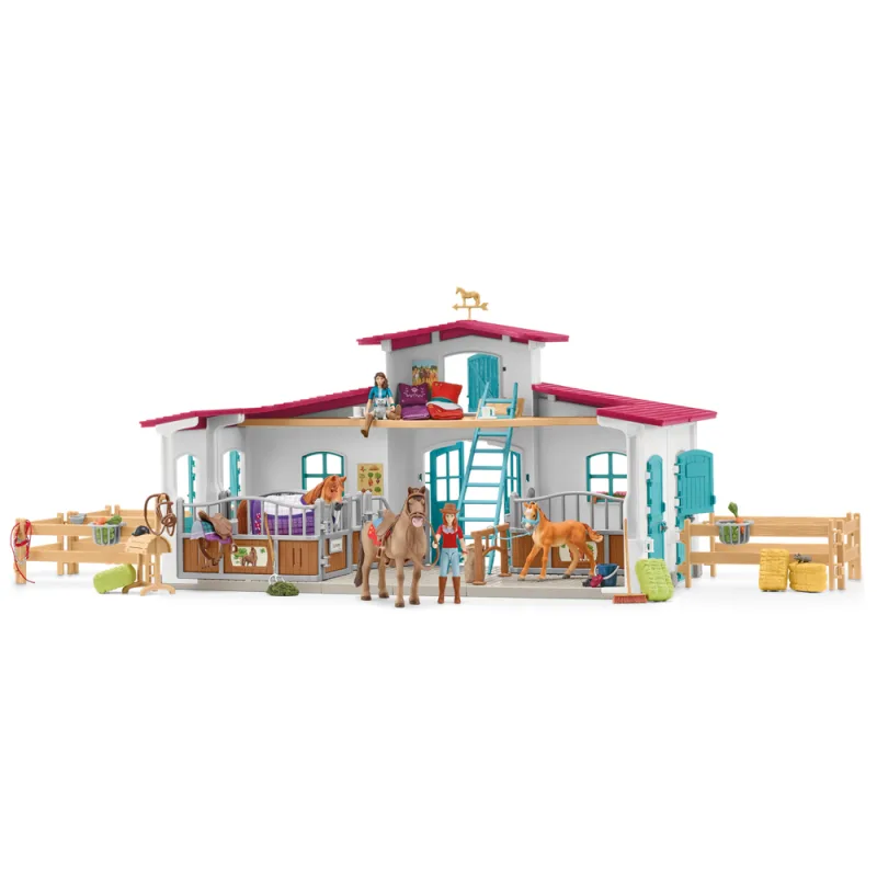 Schleich 42567 Stajňa s príslušenstvom pri jazere