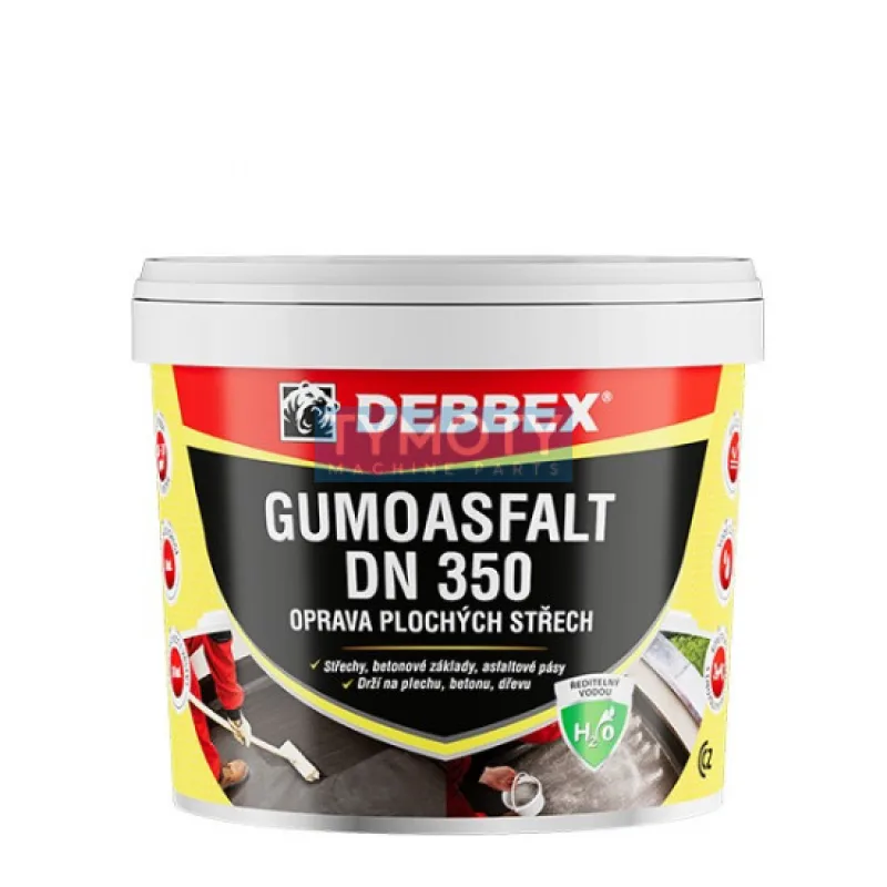 Debbex Gumoasfalt DN 350 (na vodnej báze) - 5 kg čierna, vedro