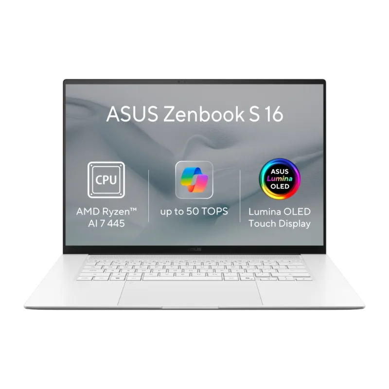 ASUS Zenbook S16 OLED/UM5606GA-OLED532W/AI7-445/16"/2880x1800/T/16GB/1TB/AMD int/W11H/White/2R UM5606GA-OLED532W