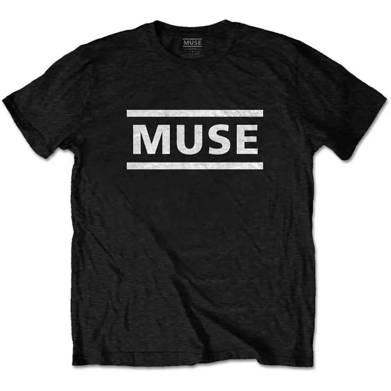Muse - White Logo (Black) (tričko)