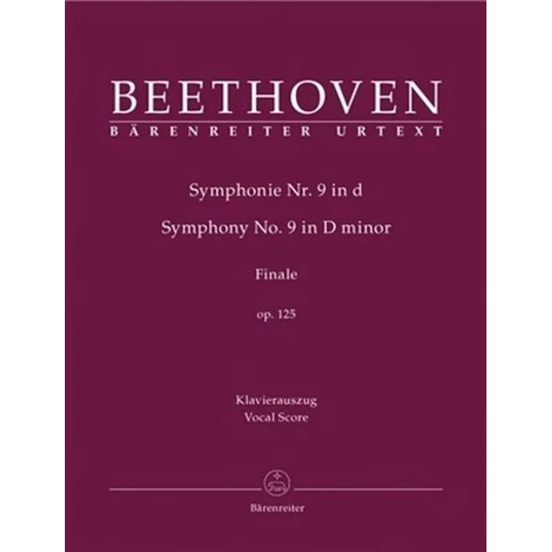 Bärenreiter Symfonie č. 9 d moll op. 125 Finale