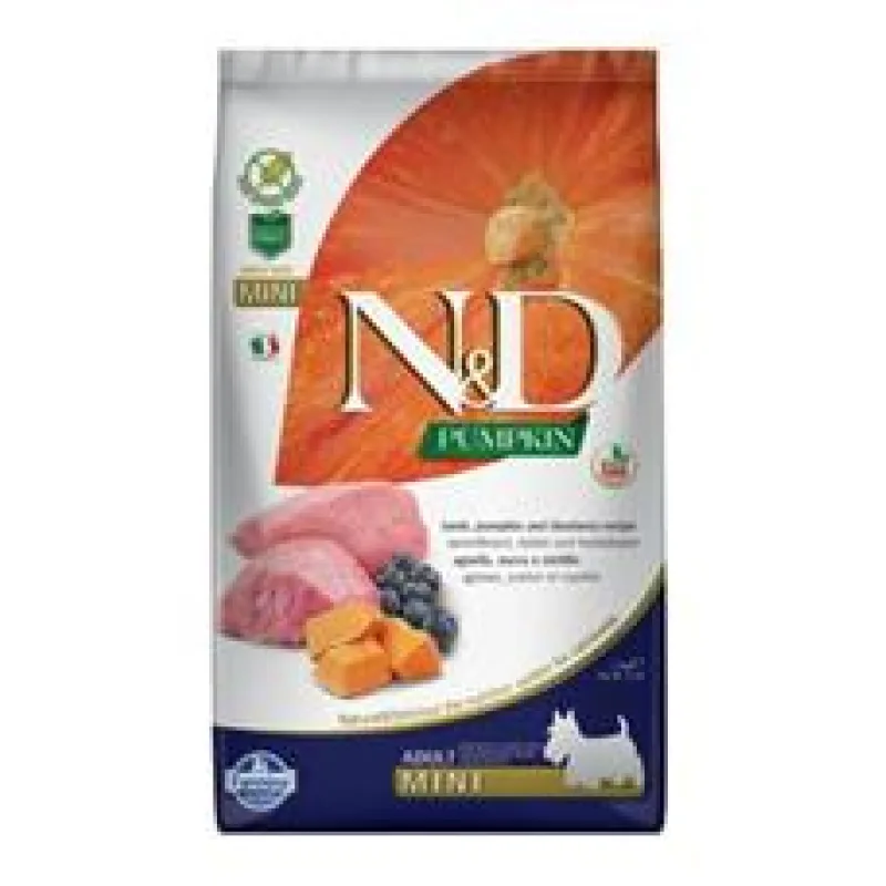 N&D Pumpkin DOG Adult Mini Lamb & Blueberry 800 g