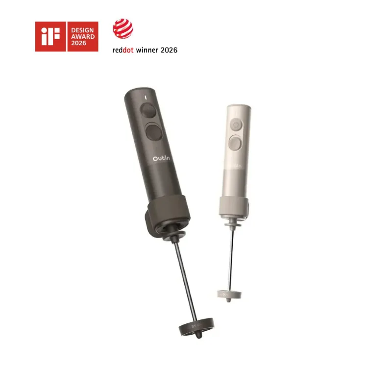 Outin LattoGO prenosný napeňovač mlieka Tundra Brown OTMF-LG-01-TB