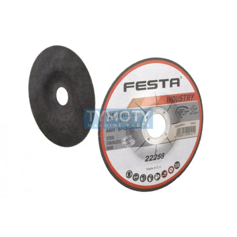 Kotúč rezný na kov 125x0,8x22,2 mm, FESTA INDUSTRY 22259