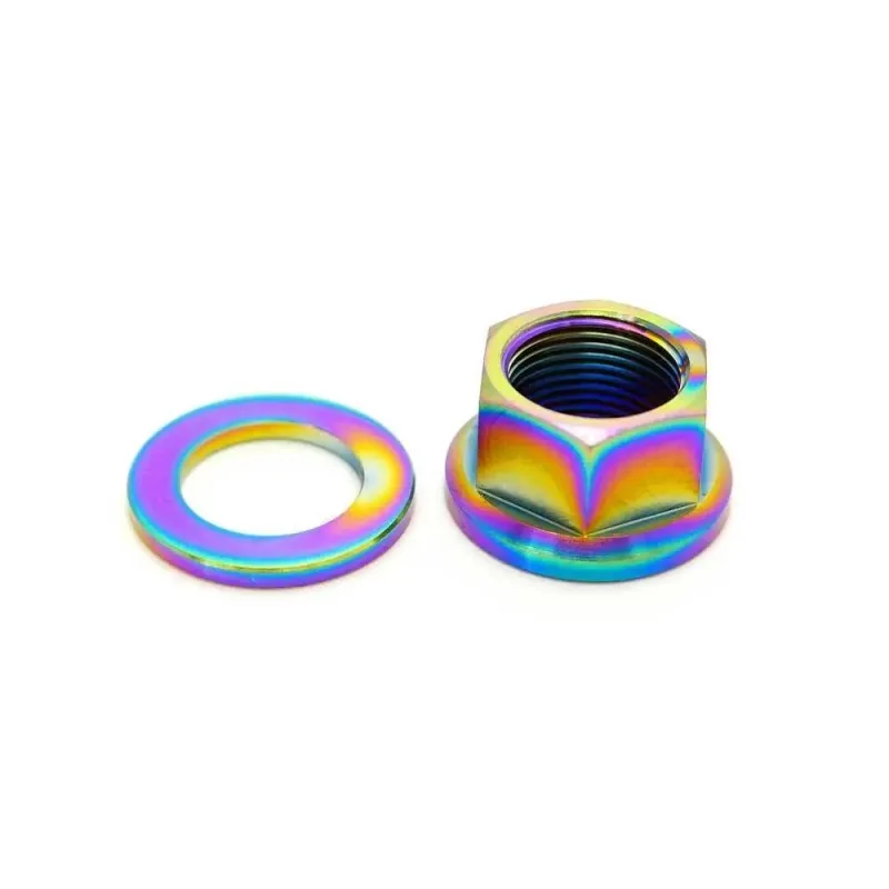 TLC Titanium BMX Osičková Skrutka so Spacerom (14mm|Rainbow)