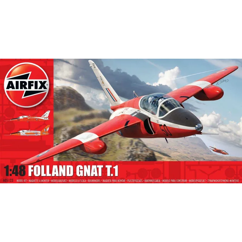 Airfix Classic Kit lietadlo A05123 - Folland Gnat (1:48)