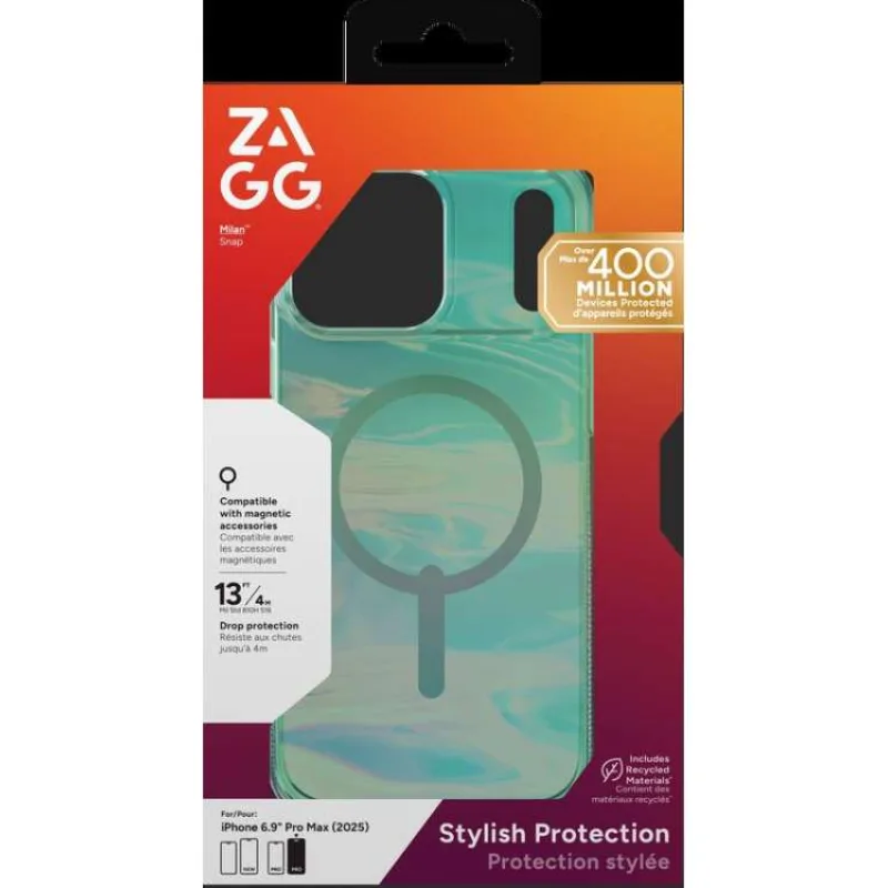 ZAGG Ochranný kryt Milan Snap Apple 17 Pro Max Iridescent Oil Slick (702319011)