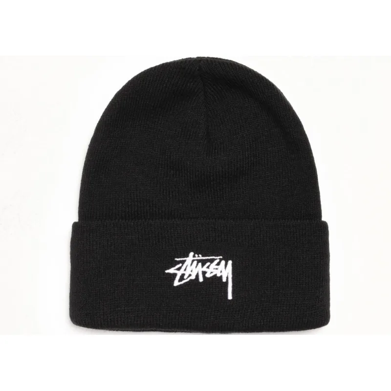 Stussy Basic Cuff Beanie Black - OS
