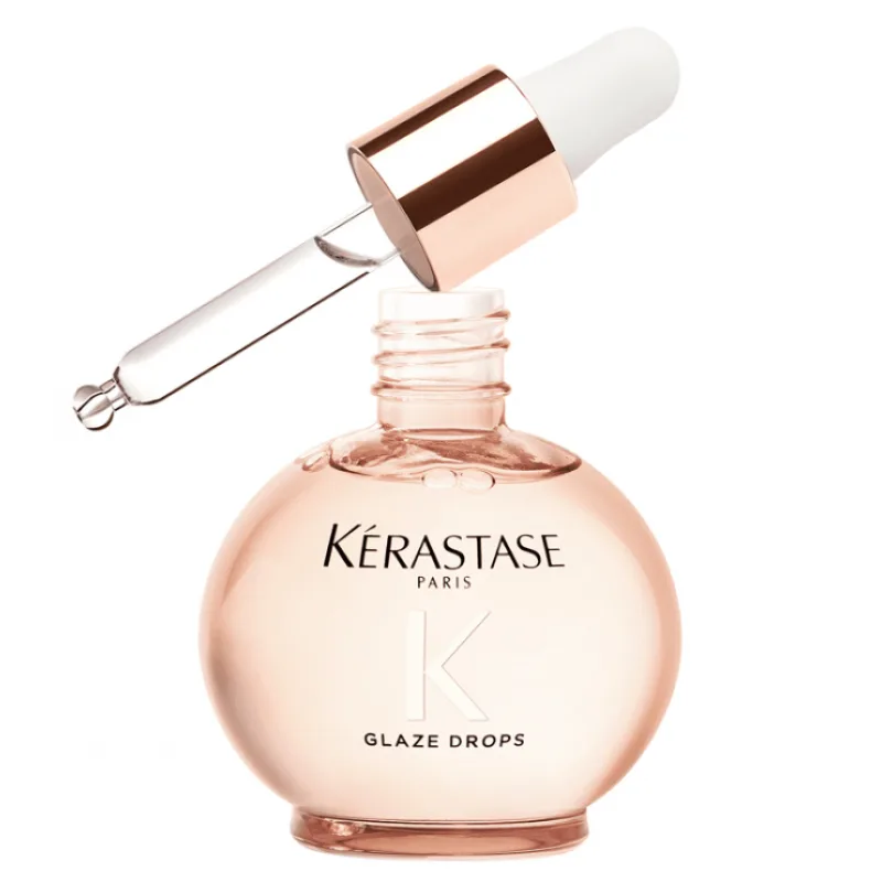 KÉRASTASE Gloss Absolu Glaze Drops Hair Oil 45ml - luxusný ľahký olej proti krepovateniu vlasov