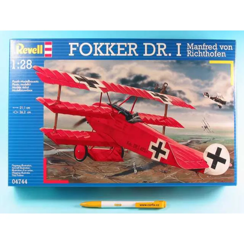 Revell Plastic ModelKit lietadlo 04744 - Fokker Dr.I 'Richthofen' (1:28)