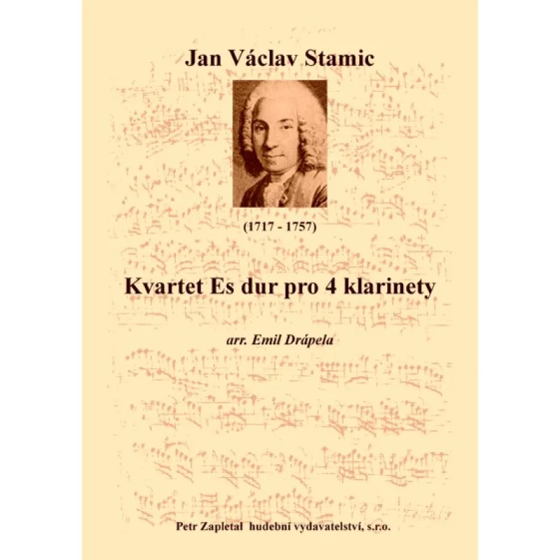 NotaNota Kvartet Es dur pro 4 klarinety (arr. Emil Drápela)