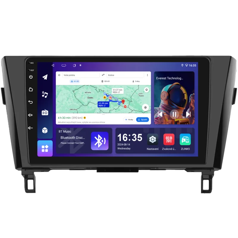 Isudar 2DIN autorádio T68B-IEV84 Android, Nissan Qashqai II / X-Trail III T68B-UN06/A7373