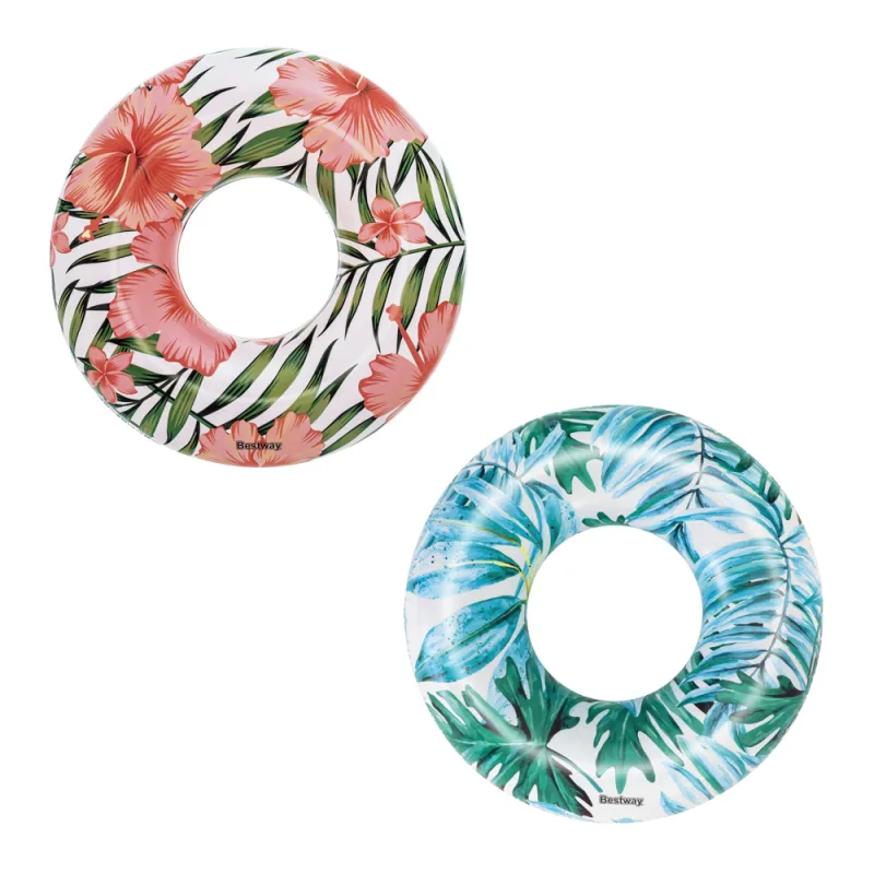 Bestway Nafukovací kruh - Tropical, palmy, 2 druhy, priemer 119cm