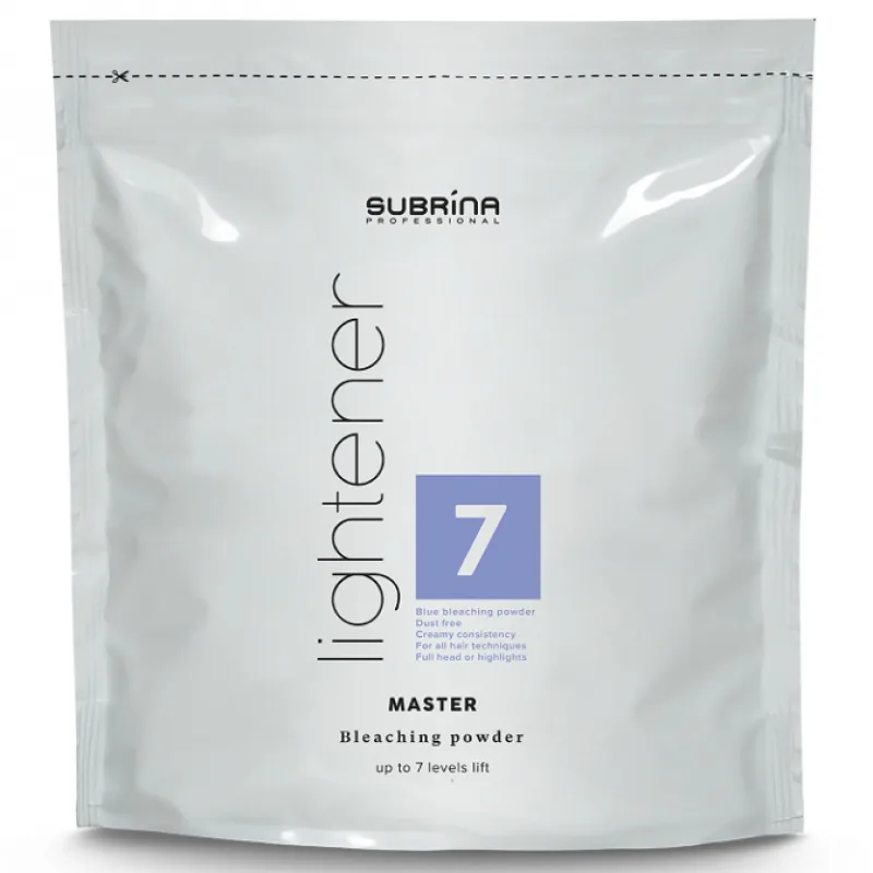 SUBRÍNA Professional Lightener Master 7+ platinový melír na vlasy - sáčok 500g