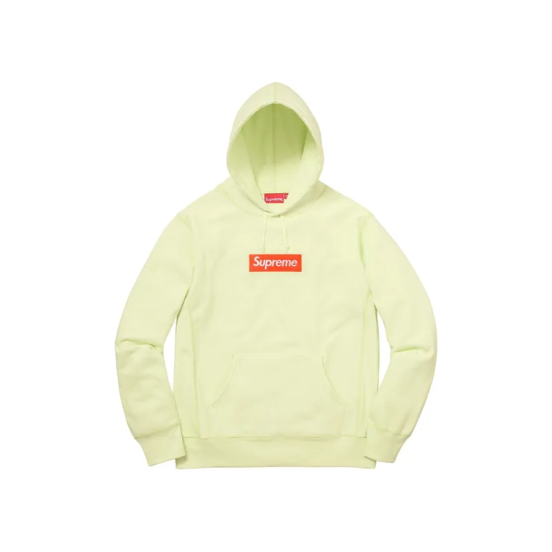 Supreme Box Logo Hooded Sweatshirt (FW17) Pale Lime - M