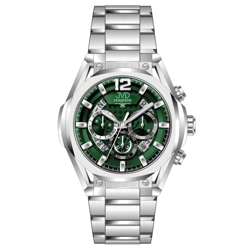 JVD Pánské ocelové vodotěsné ocelové hodinky - chronograf JVD JE1019.1