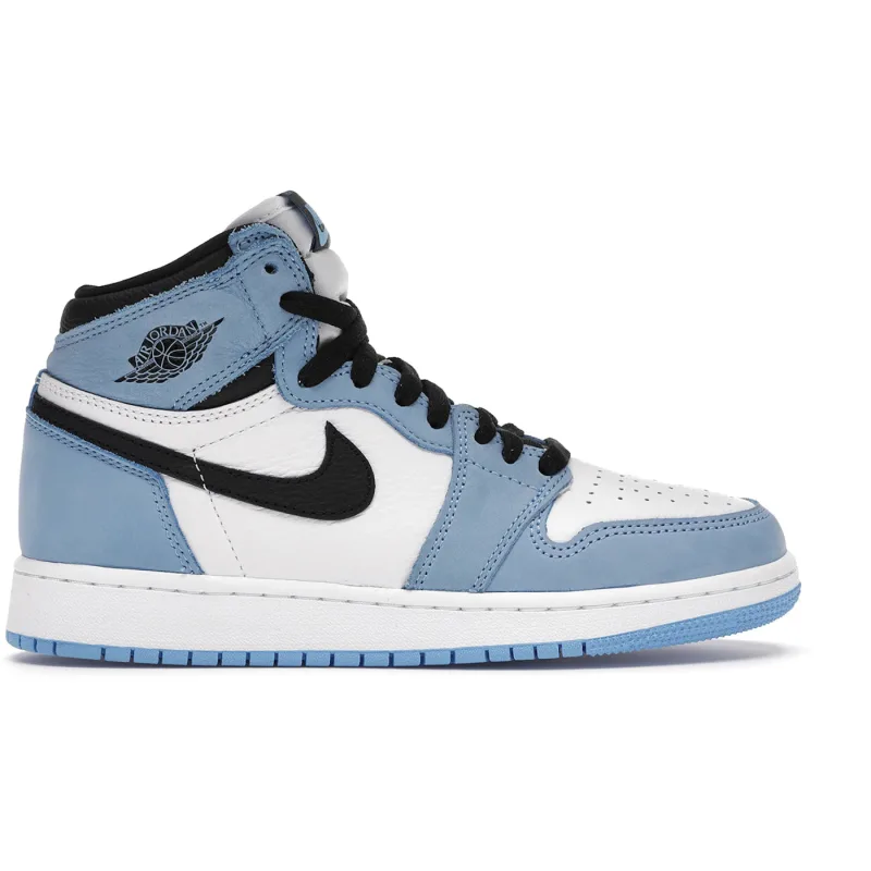 Air Jordan 1 Retro High OG White University Blue Black (GS) - 39