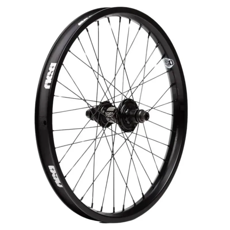BSD Swerve X Aero Pro Cassette BMX Rear Wheel (Černá|Right hand drive)