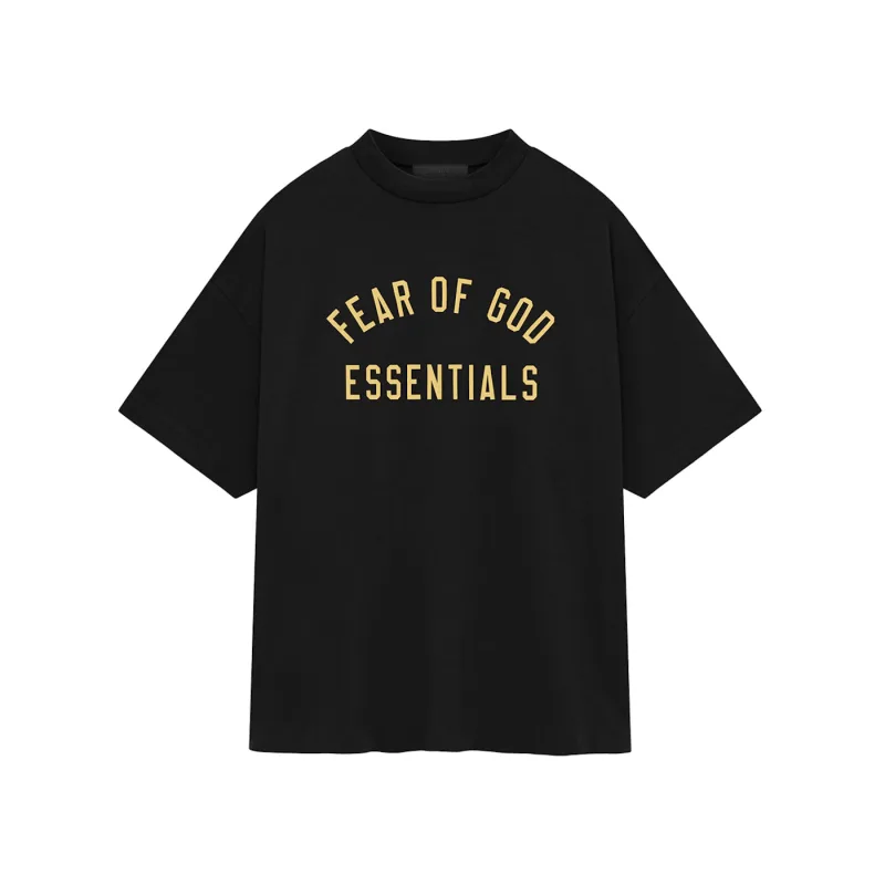 Fear of God Essentials Jersey Crewneck Tee Black - XS