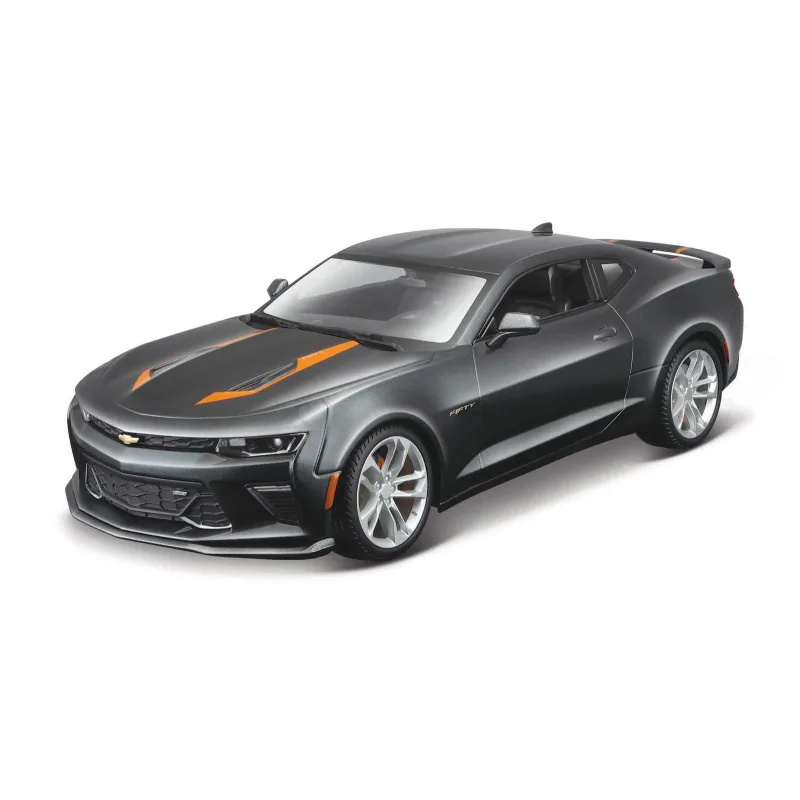 Maisto - 2017 Chevrolet Camaro 50th Anniversary, kovová sivá, 1:18