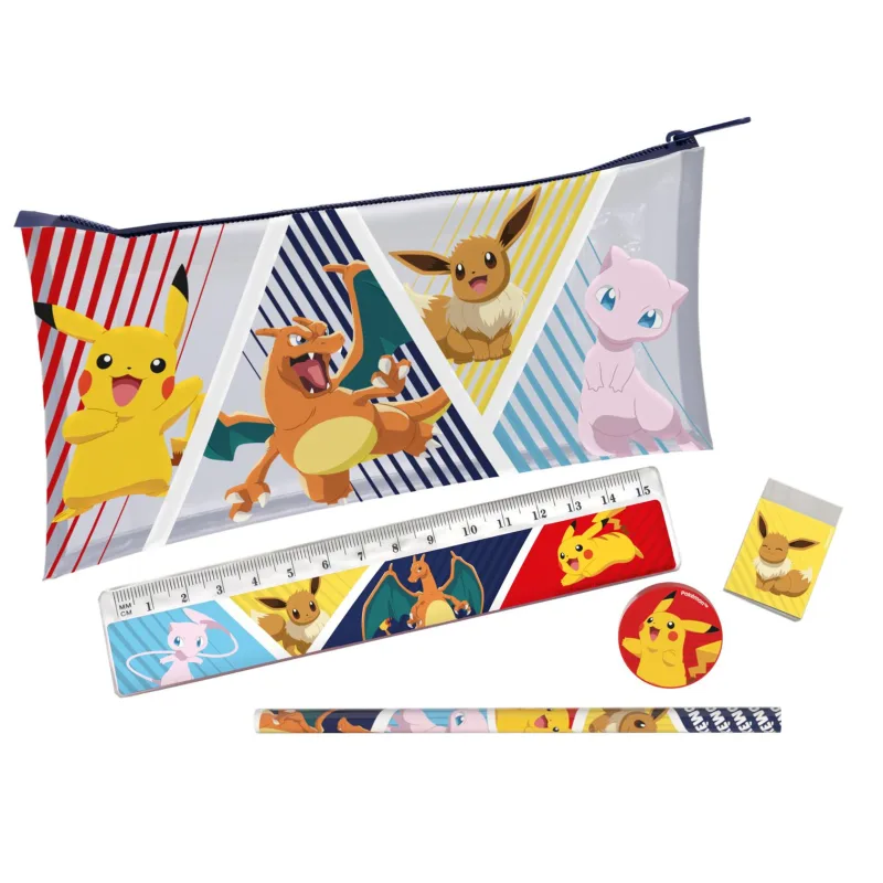 Peračník Pokémon s doplnkami plast 19x11cm