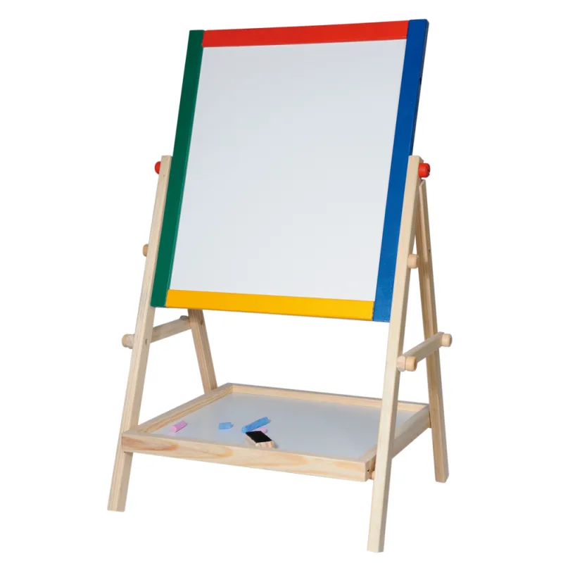 Woody Tabuľa natur rám s poličkou, 65cm
