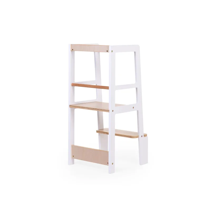 Childhome Stolička učiaca veža White Natural