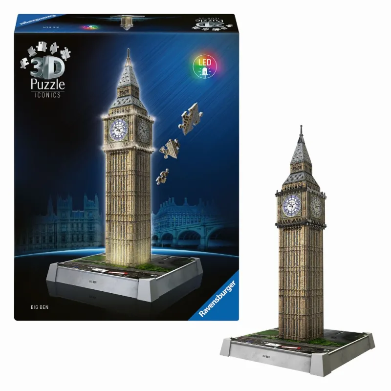 Ravensburger Iconics: Big Ben (Nočná edícia)
