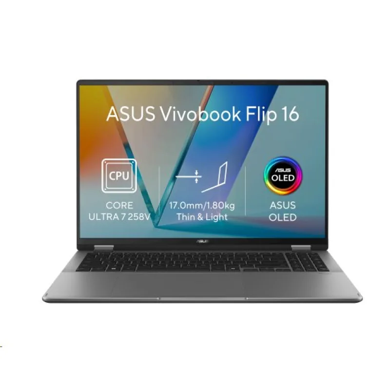 ASUS Vivobook 16 Flip/ TP3607SA-OLED118W/ U7-258V/ 16"/ WUXGA/ T/ 32GB/…