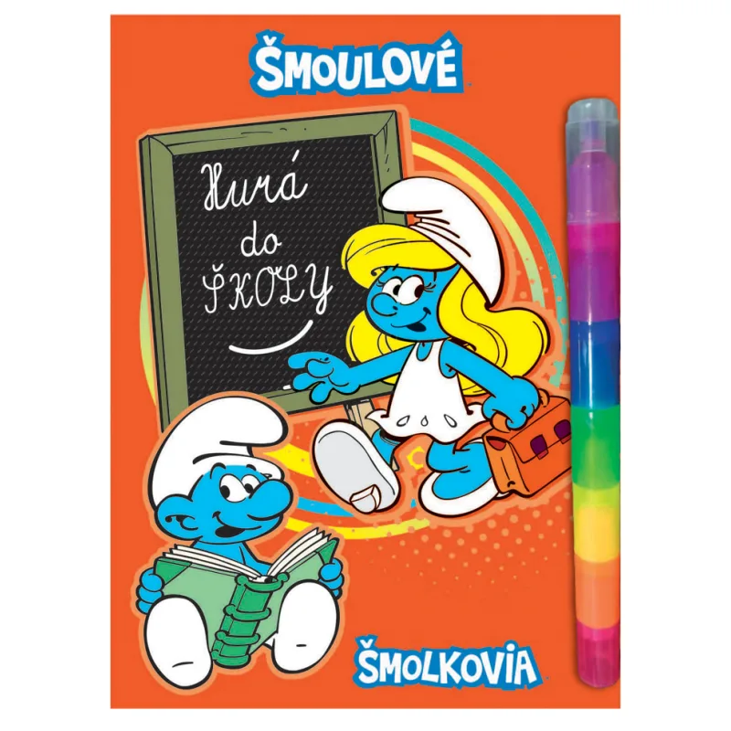 Rappa Zošit aktivít Hurá do školy! Šmolkovia a maxi fixka