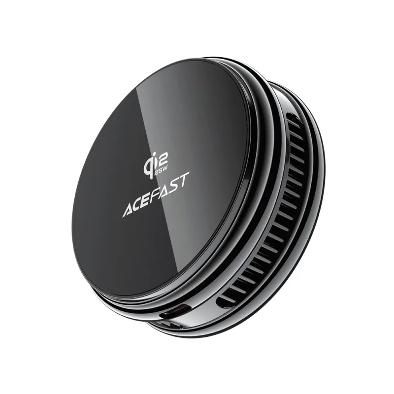 Acefast E47 Qi2 25W Magnetic Wireless Charger with Cooling - Black