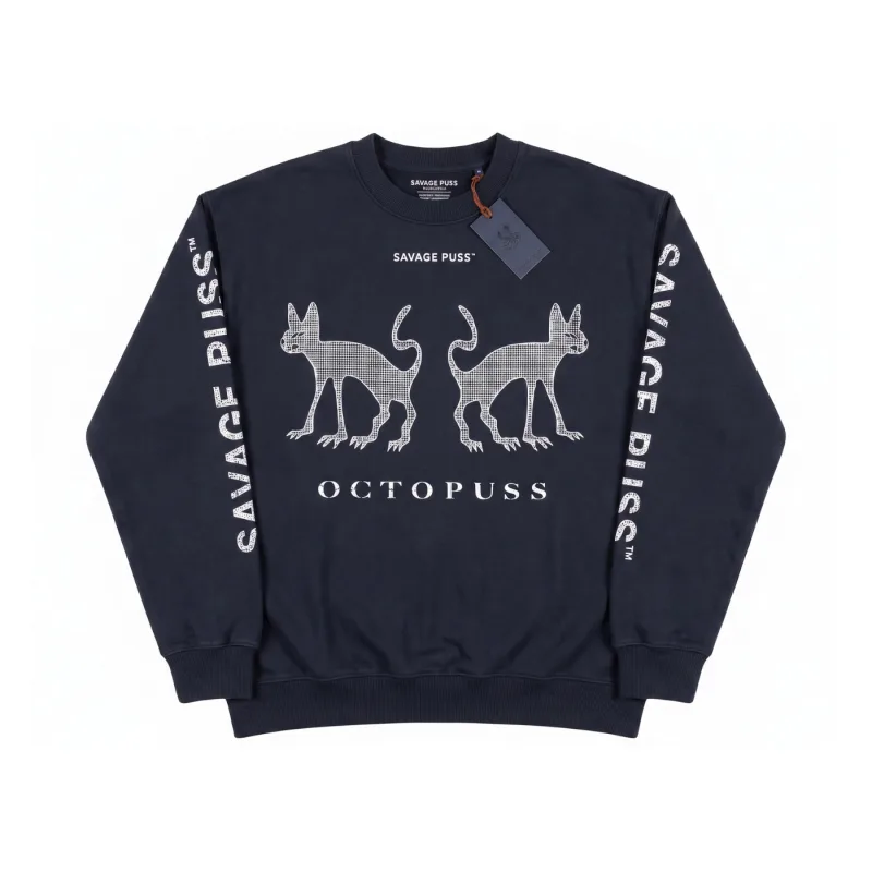 Savage Puss™ vintage heavy crewneck - L