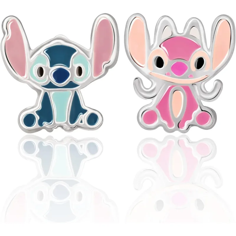 Detské náušnice Disney Lilo a Stitch strieborné ES00088SL.CS