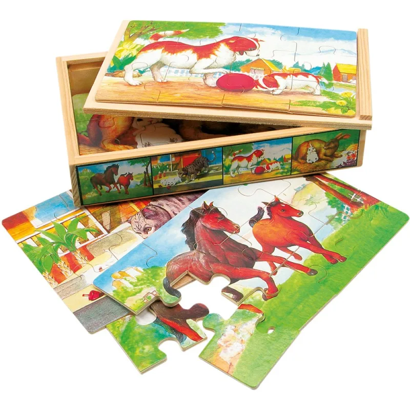 Bino Bino Puzzle v krabičke Zvieratká