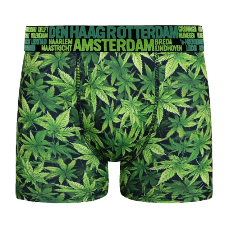 Pánske Boxerky GIANVAGLIA City extra pohodlné - tmavo zelené Farba: Zelená, Veľkosť: XL